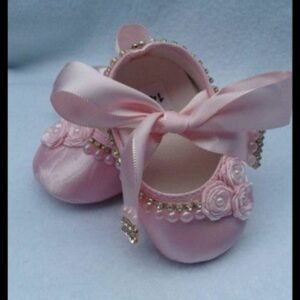 Cute Walk by Babyhug Party Wear Belly Shoes Bow Applique – Pink