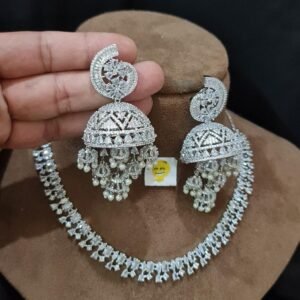 Latest collection of American Diamond Necklace Set