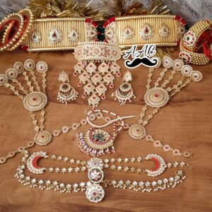 Rajasthani Rajputi Bridal Jewellery Set || Latest Traditional Kundan Meena Jewelry