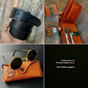 Sunglasses Combo With Belt And Wallet